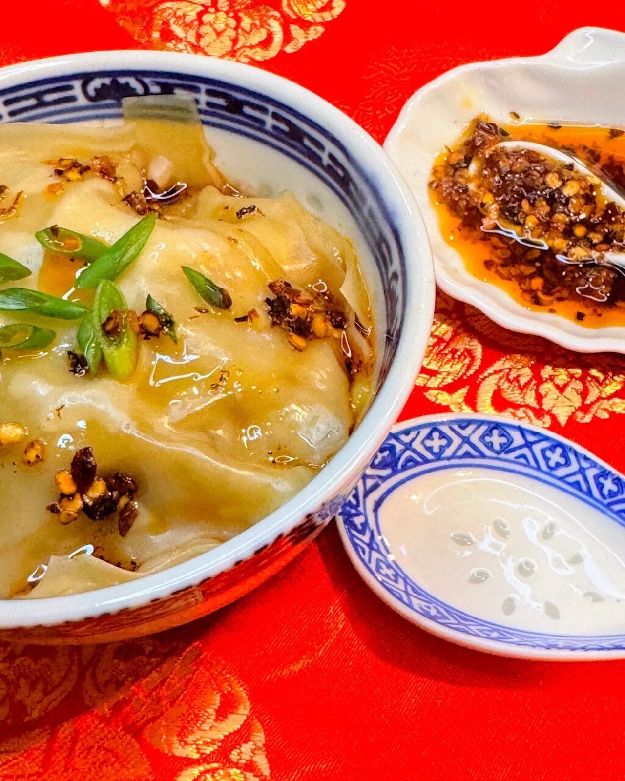Soupe de raviolis chinois express
