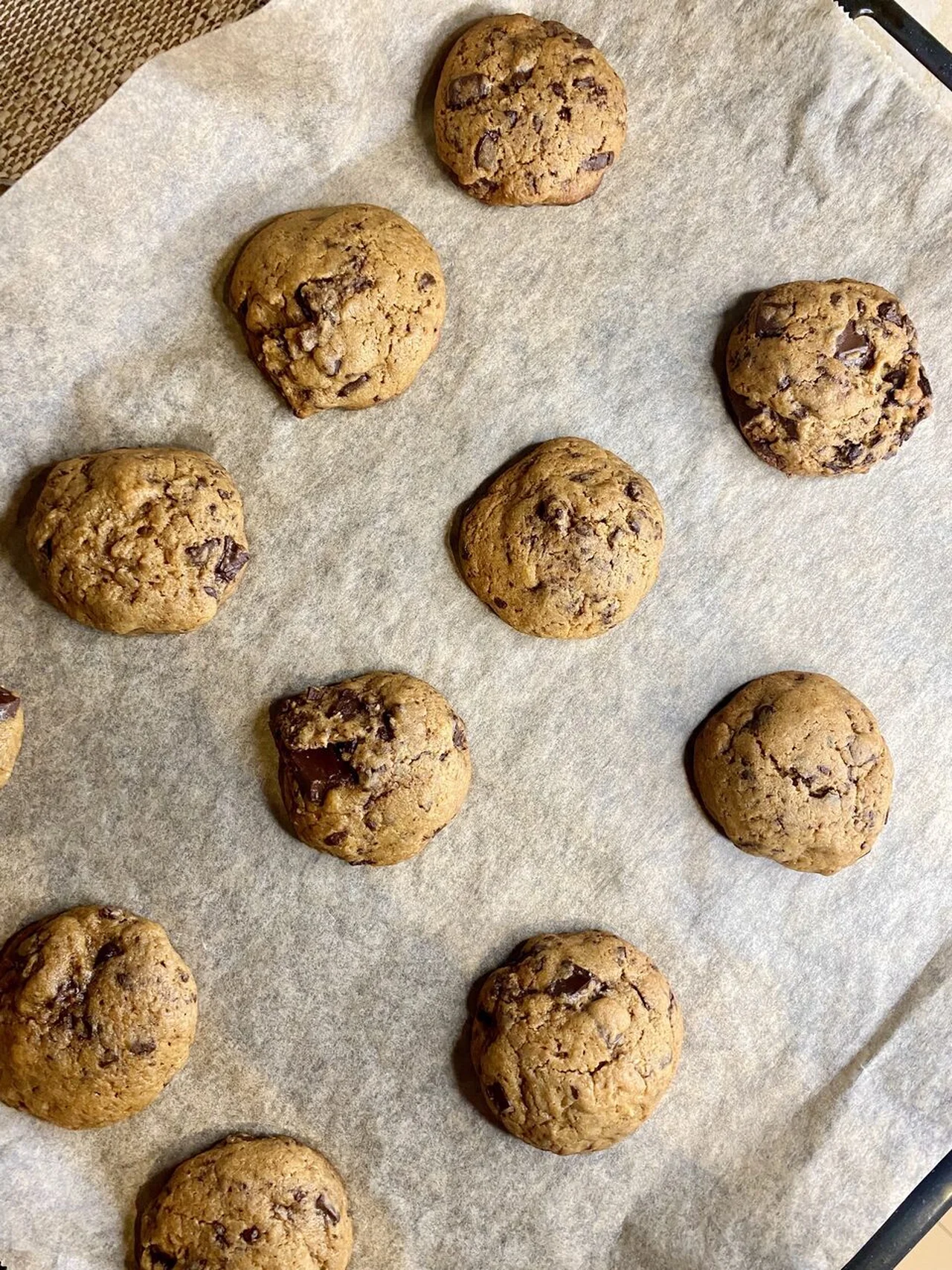 Cookies tahini chocolat noir