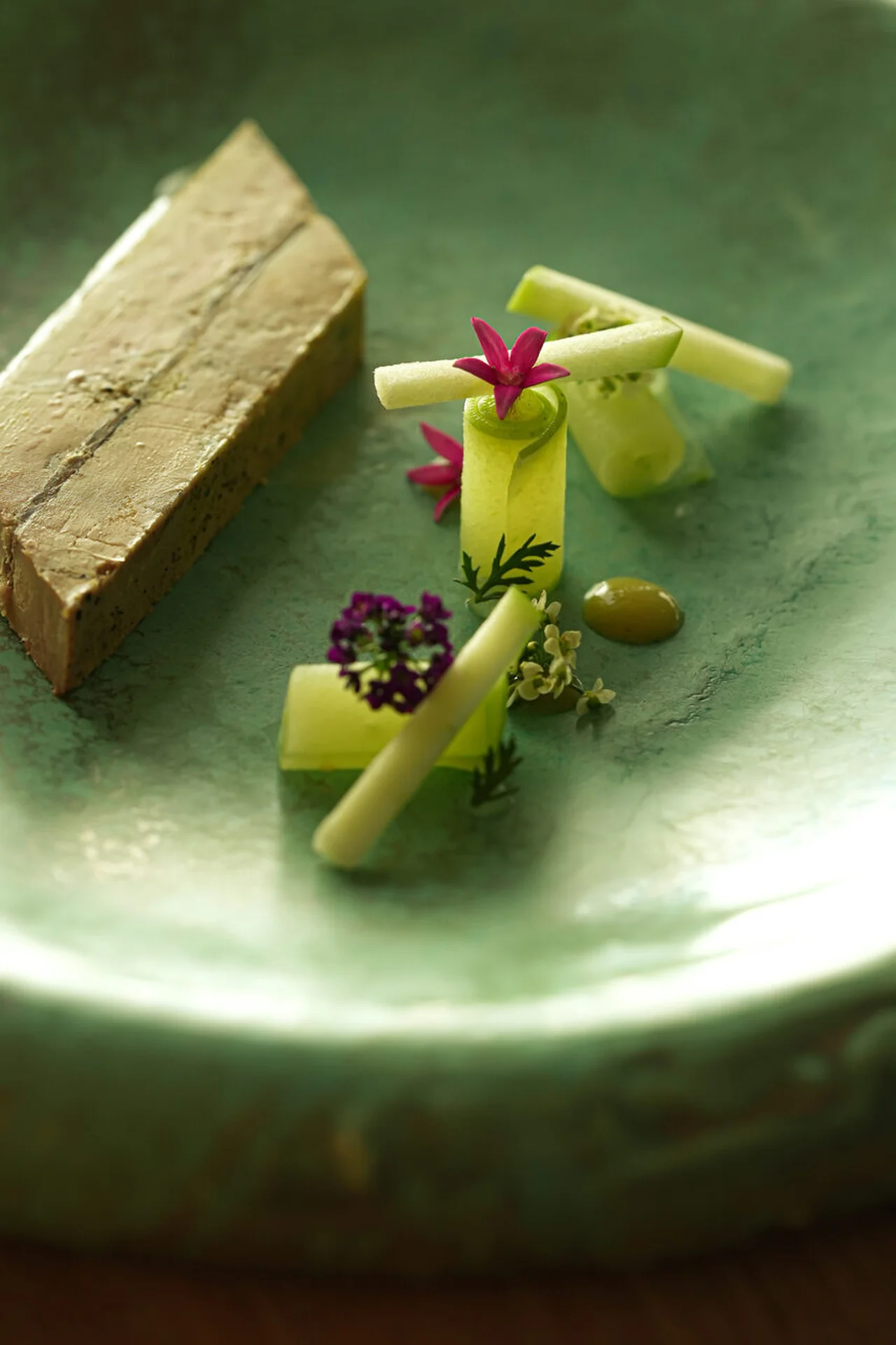 Foie gras et sardine, fraîcheur de concombre