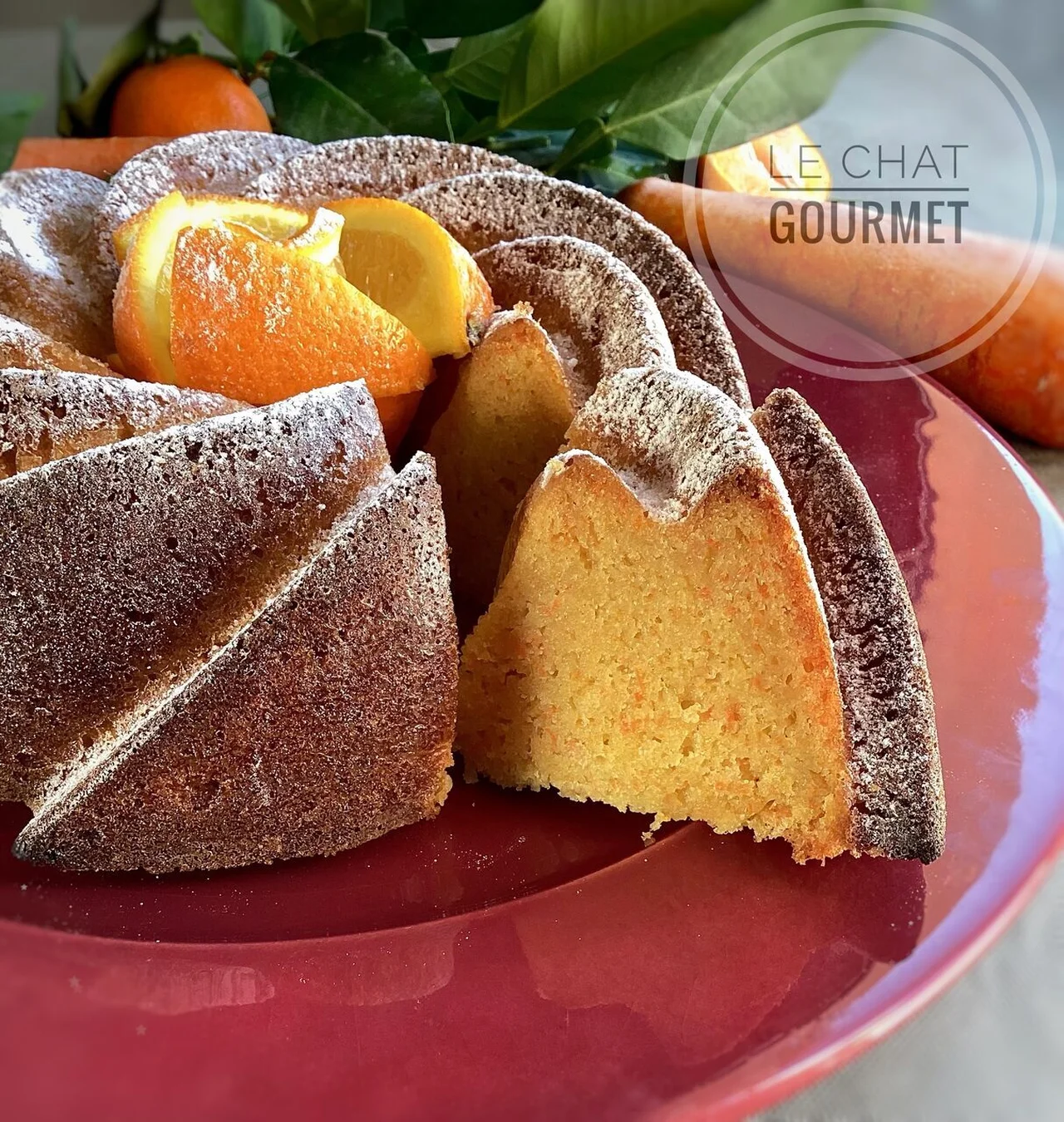 Gâteau aux carottes et à l'orange