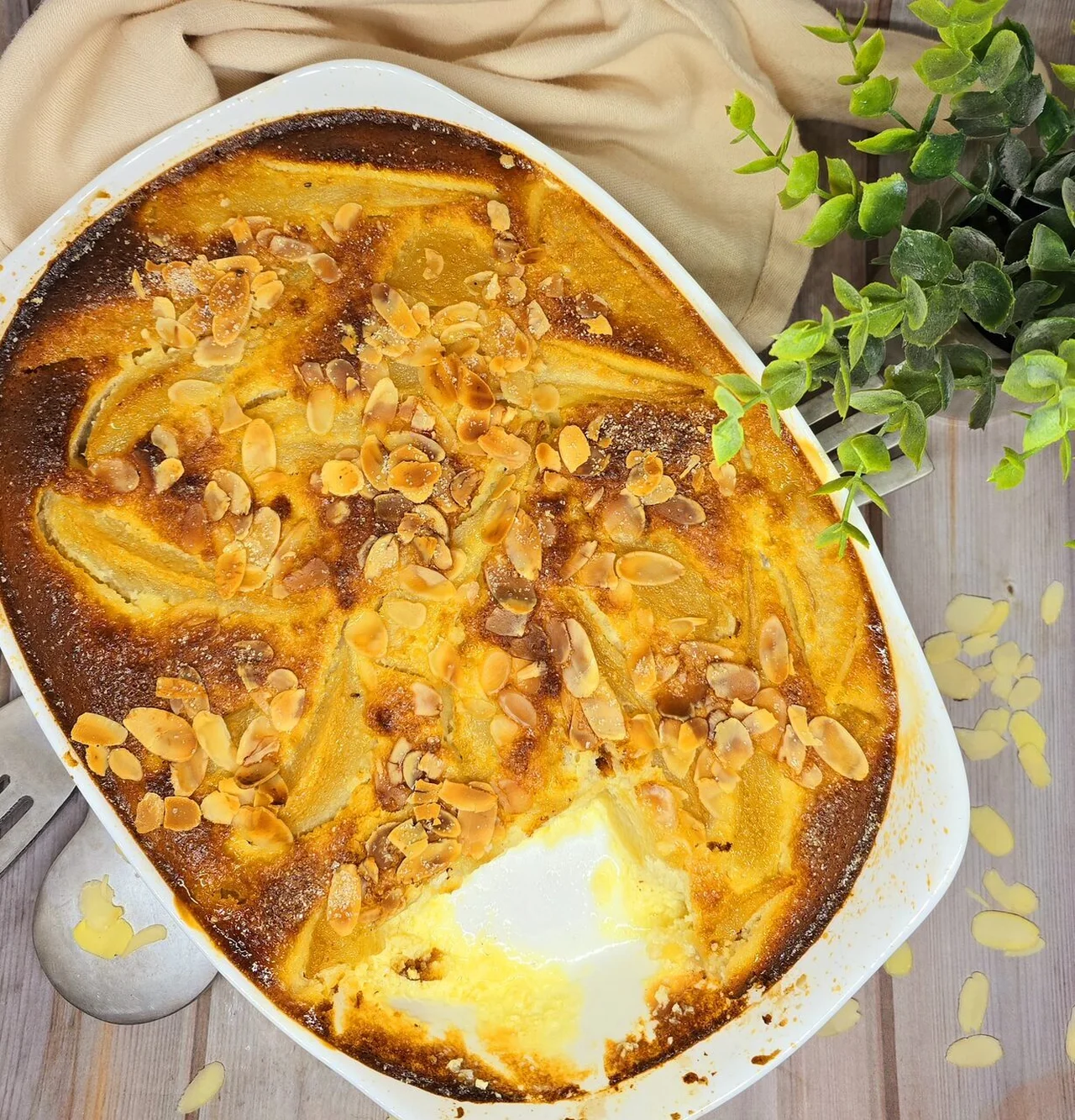 Clafoutis poire amandine