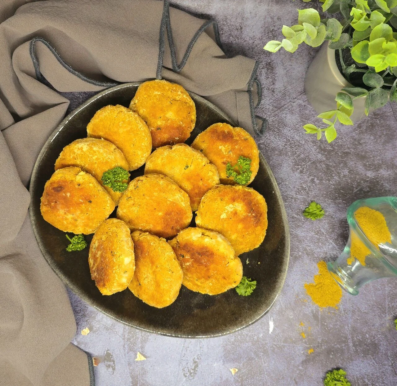 Galettes de patates douces aux épices