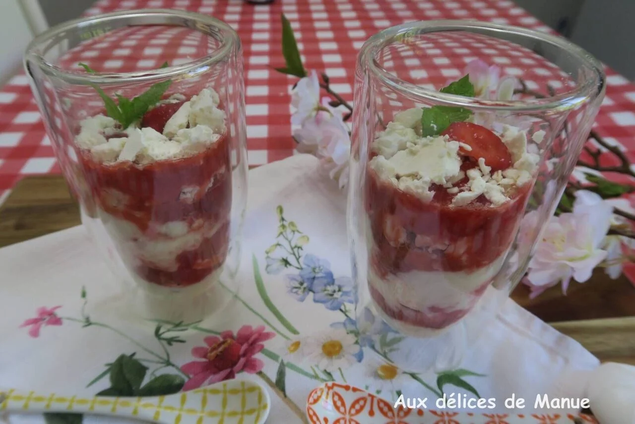 Eton mess allégé au yaourt