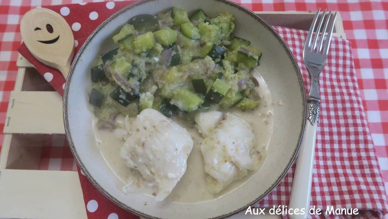 Filet de merlan et sa sauce au chèvre