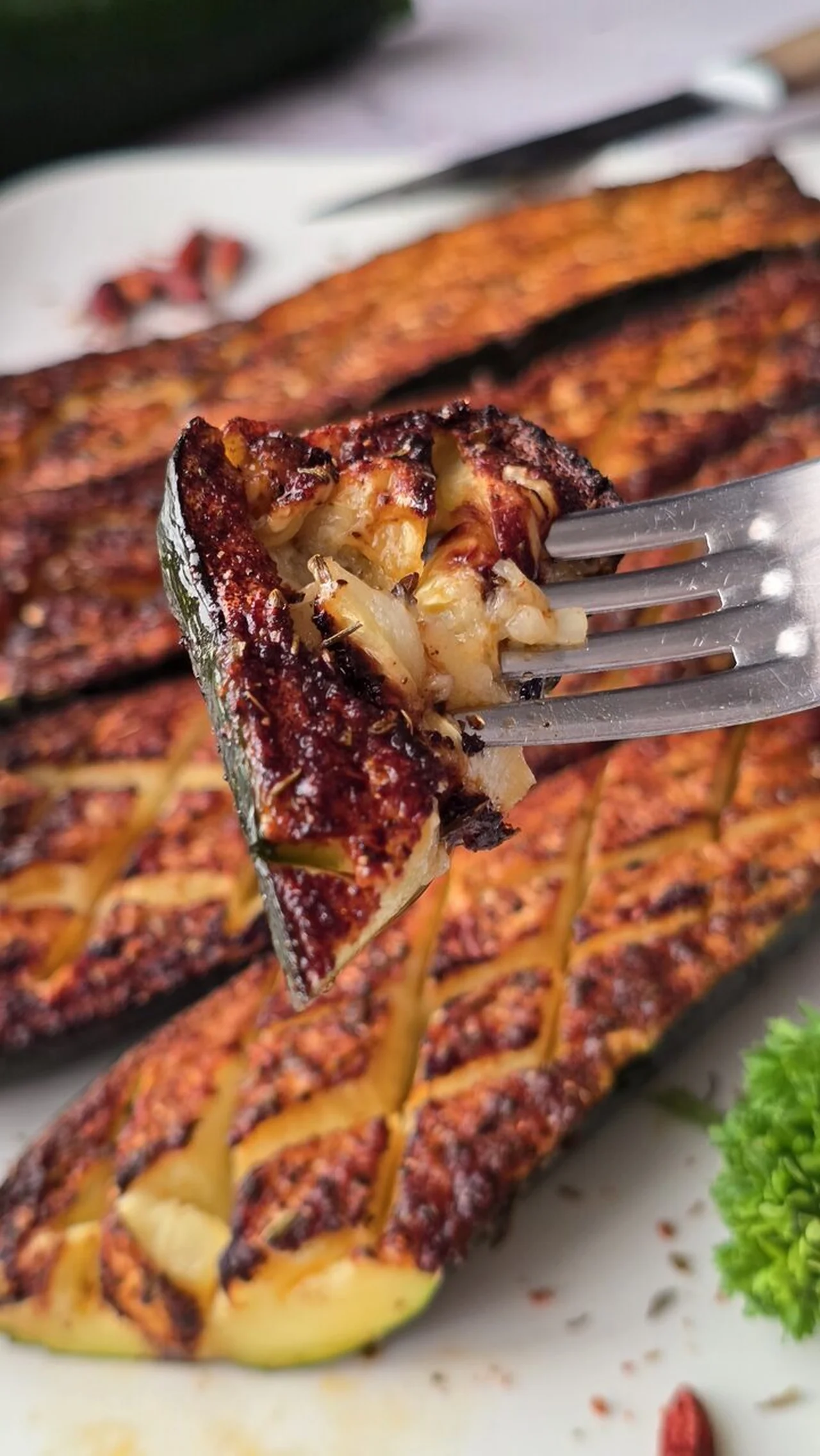 Courgettes grillées au Airfryer