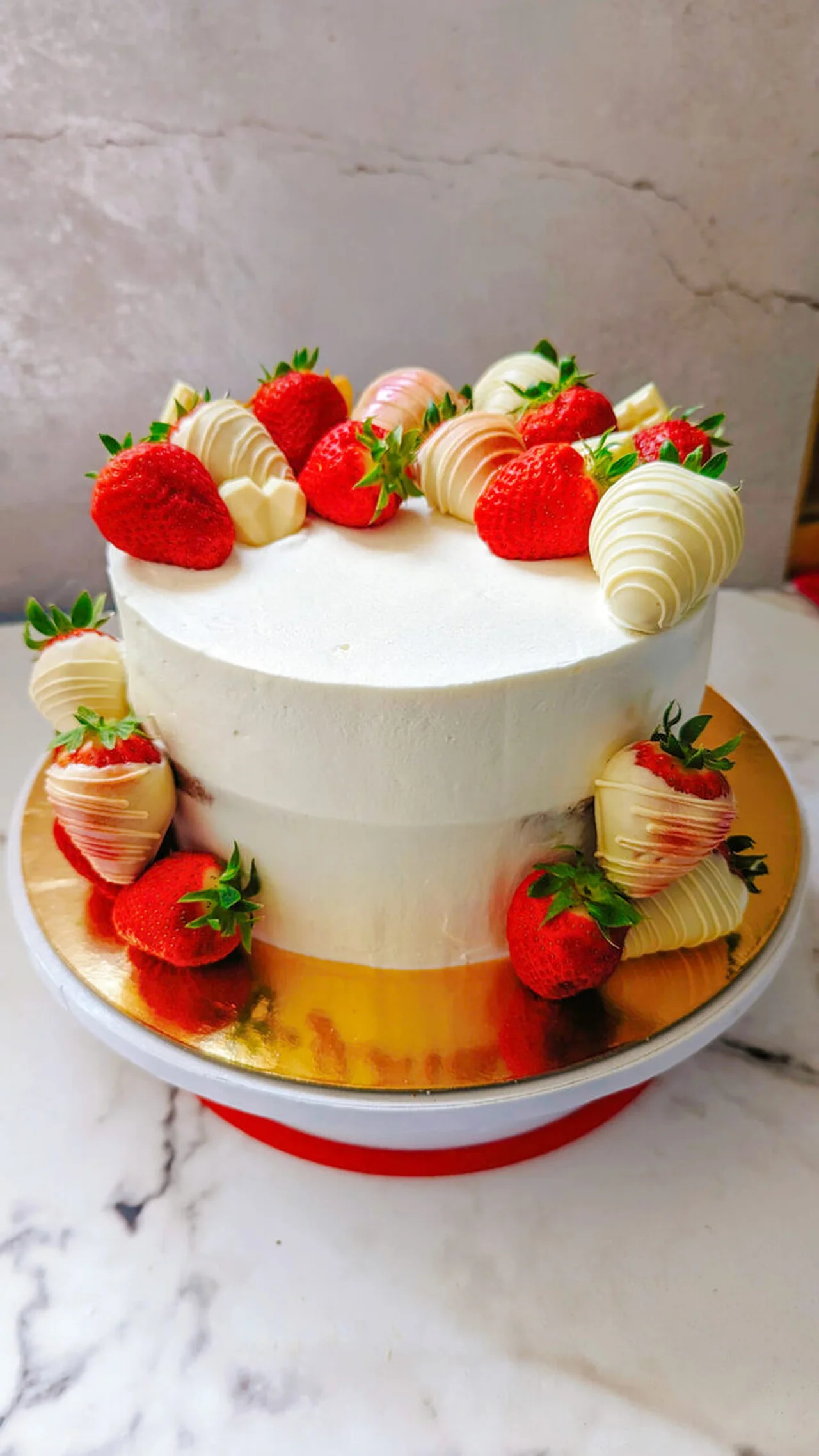 Layer cake fraises