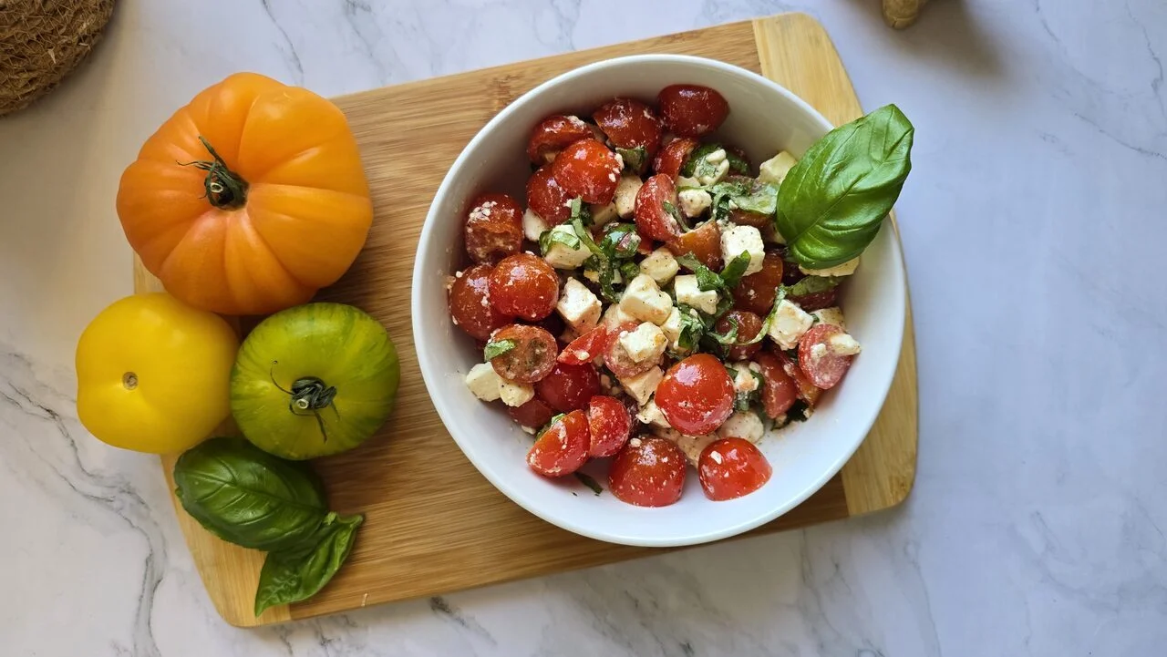 Salade de tomates cerises feta