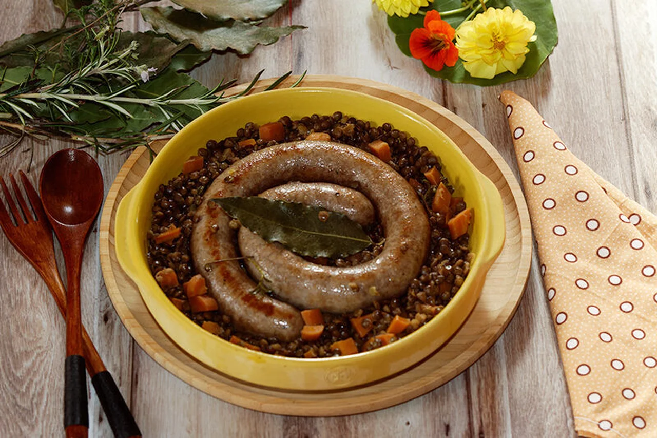 Lentilles saucisse de Toulouse