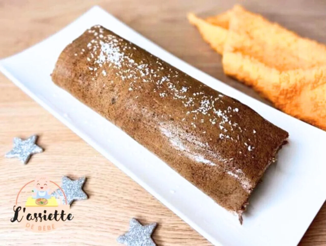 Bûche de Noël sans sucre