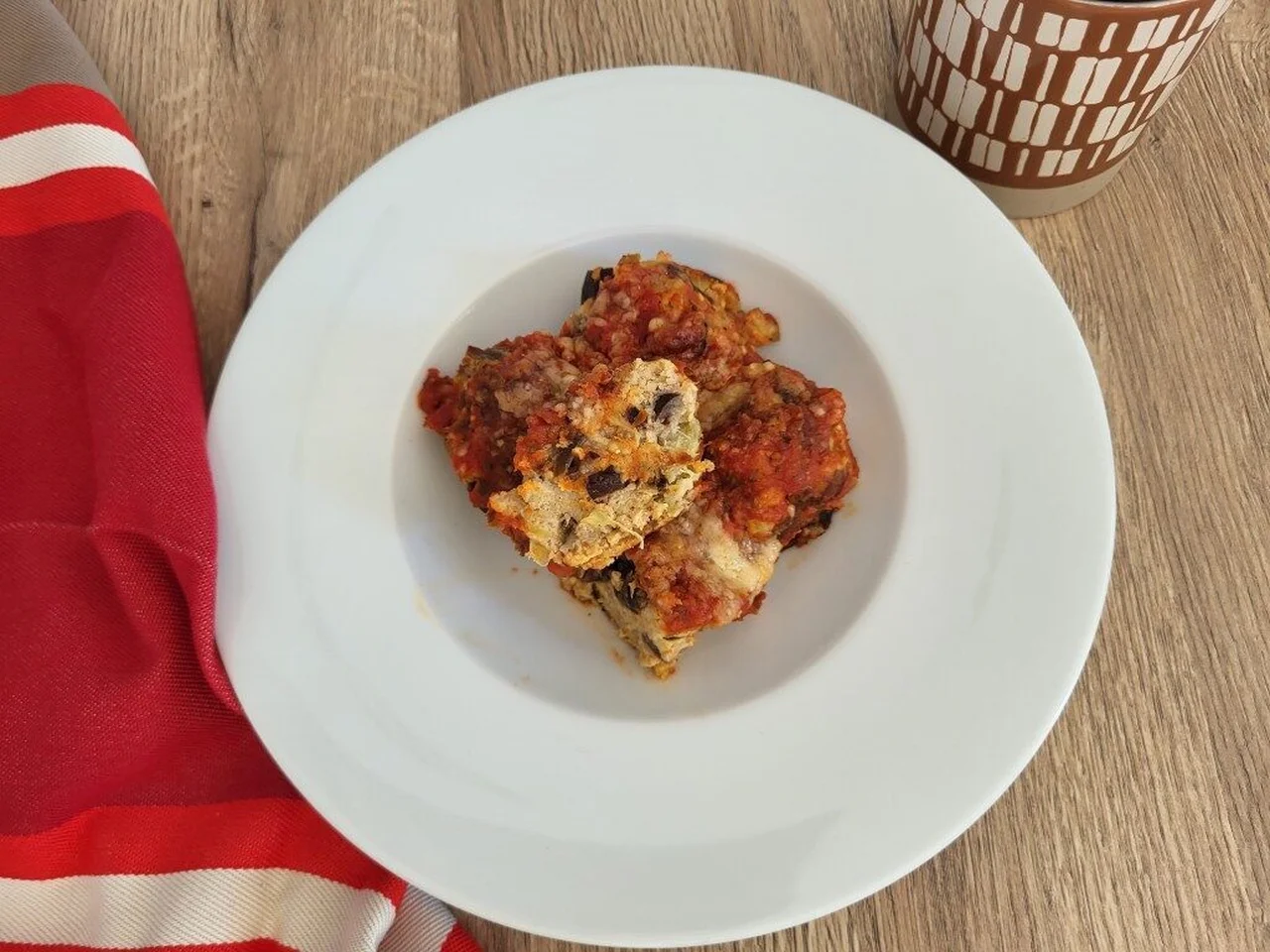 Boulettes d'aubergines à la parmigiana