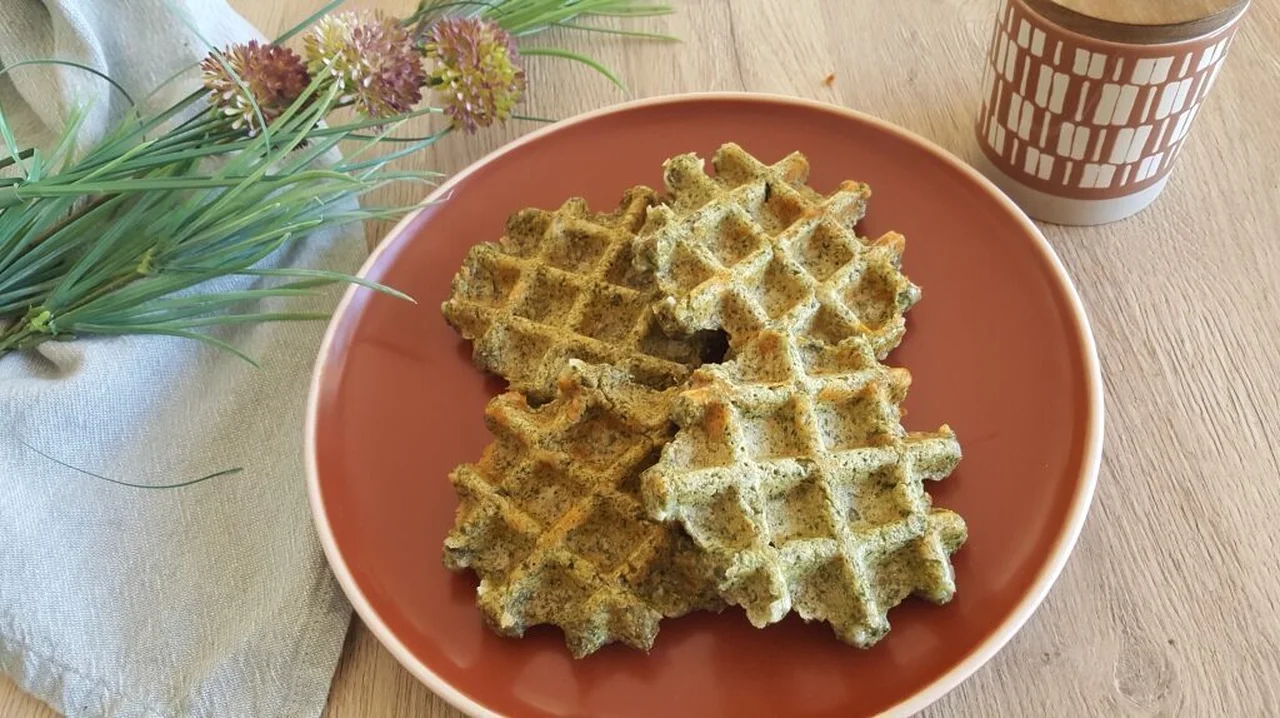 Gaufres aux blettes épinards
