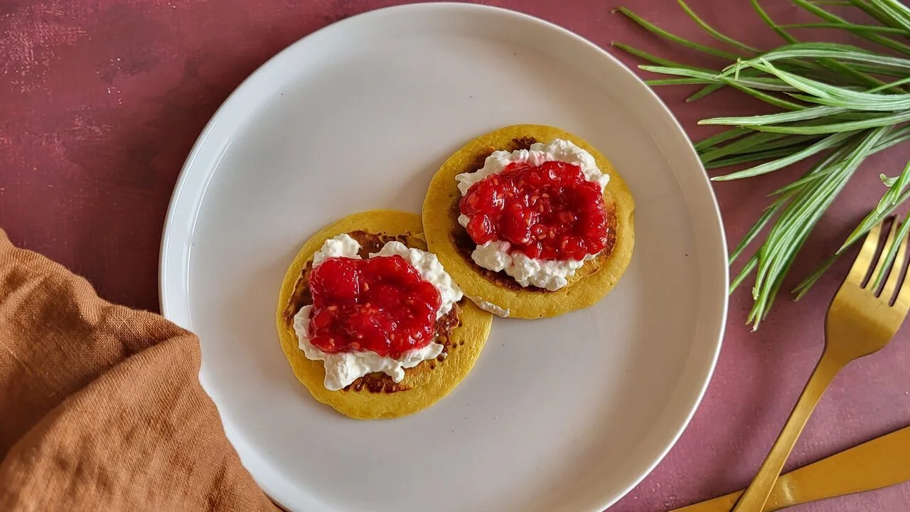 Pancakes à la farine de lupin
