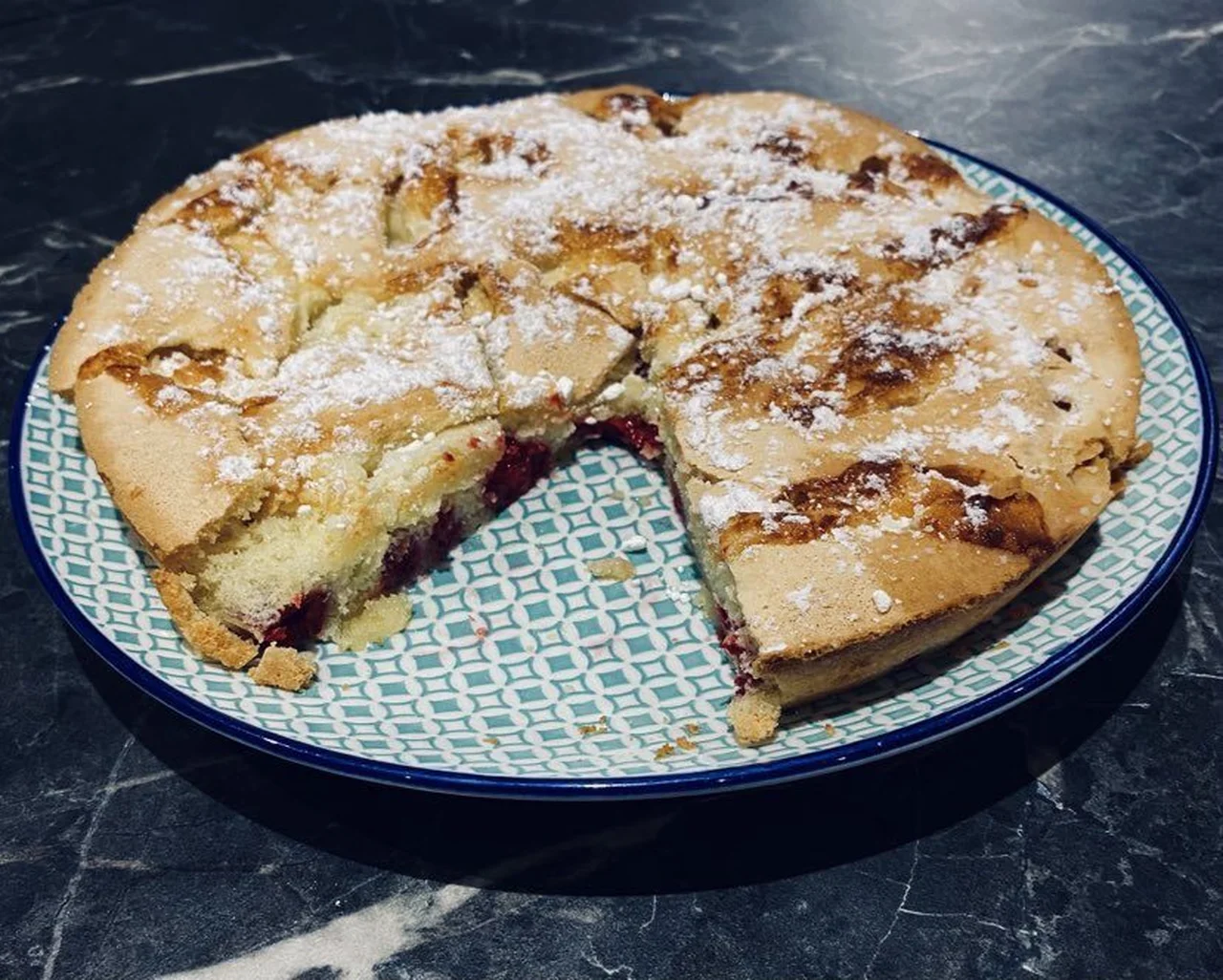 Gâteau aux framboises