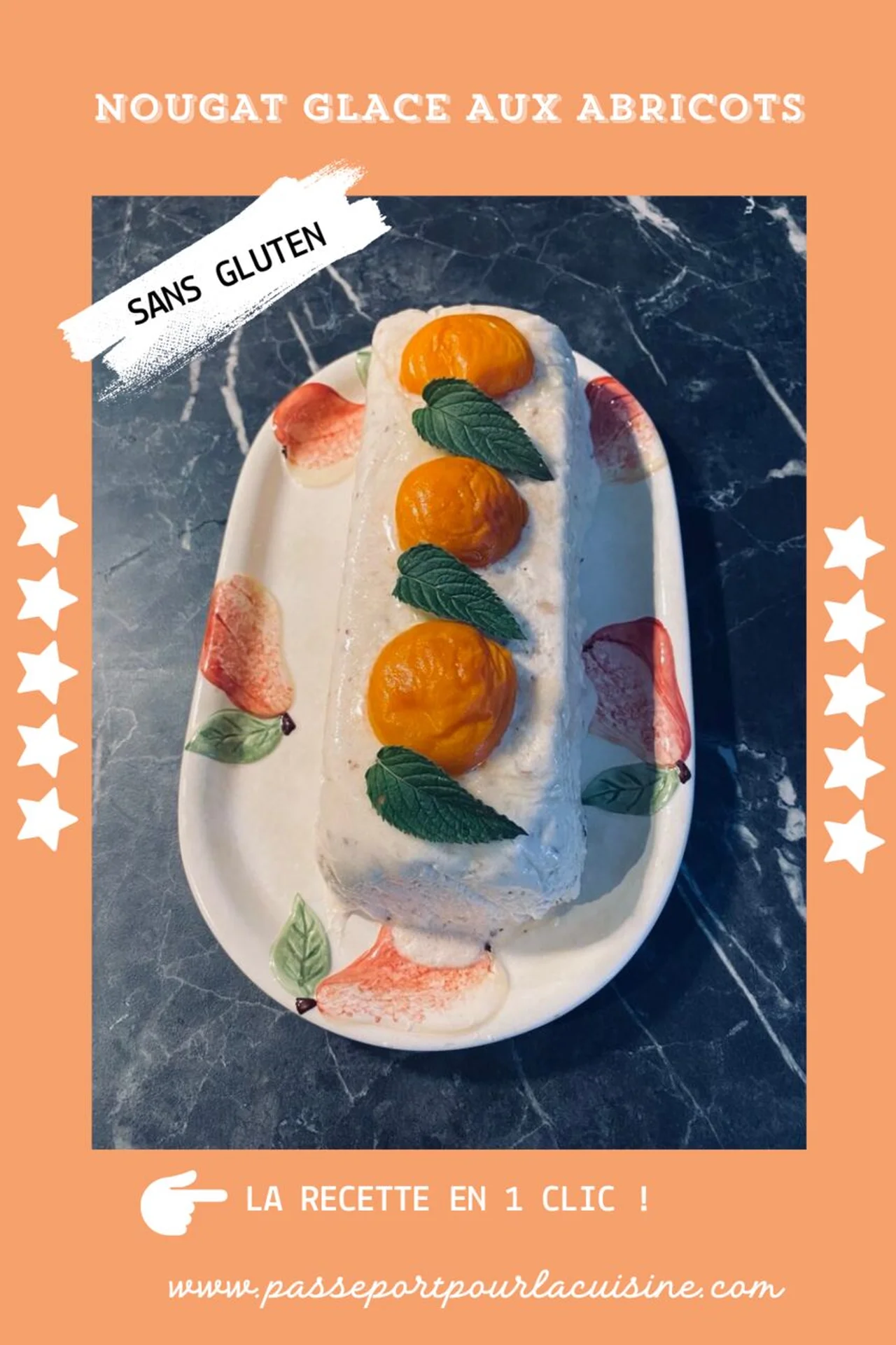 Nougat glacé aux abricots