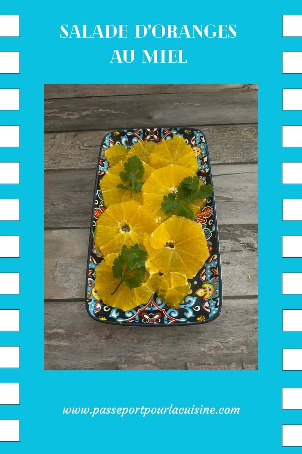Salade d'oranges au miel