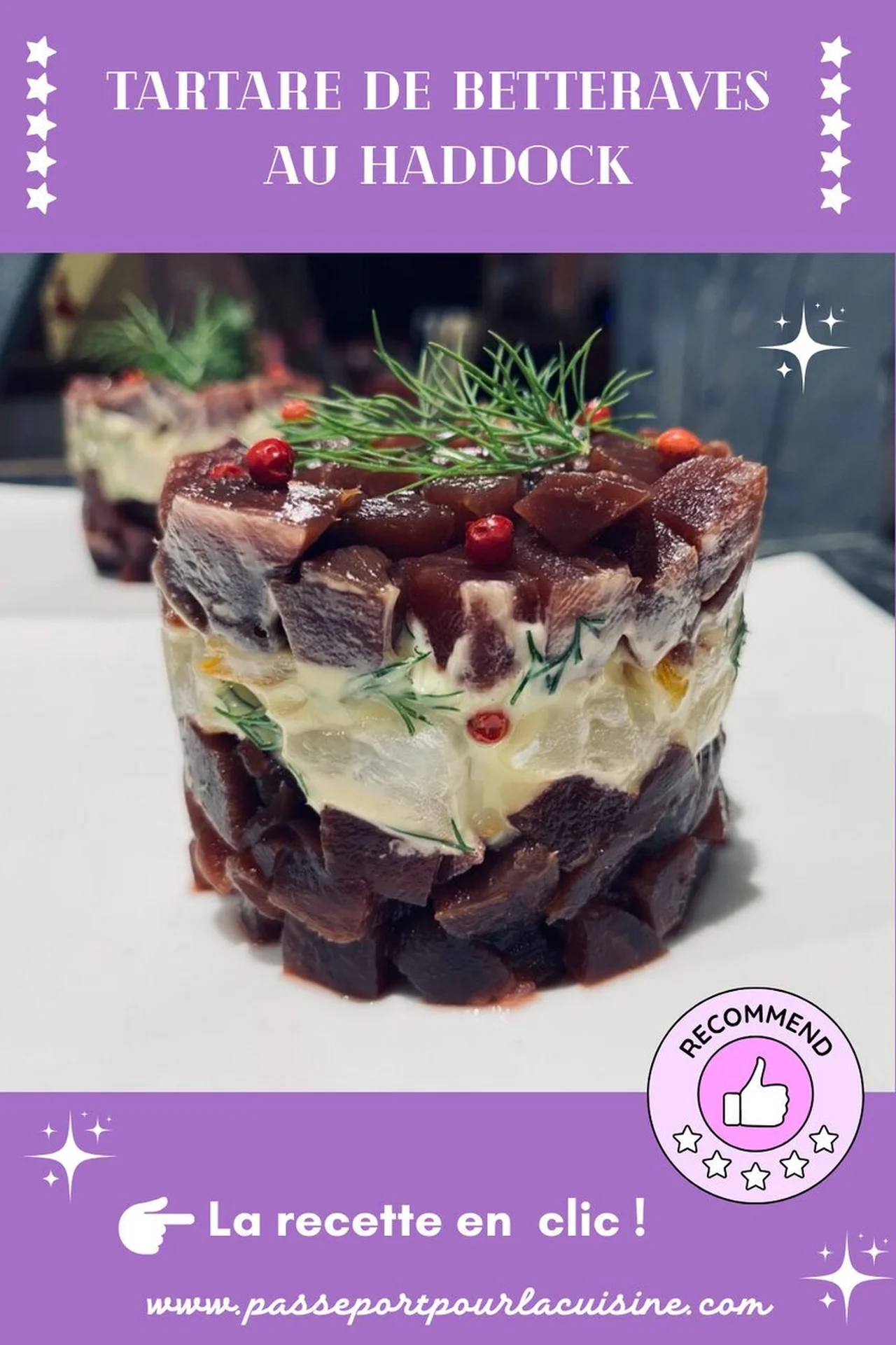 Tartare de betteraves au haddock