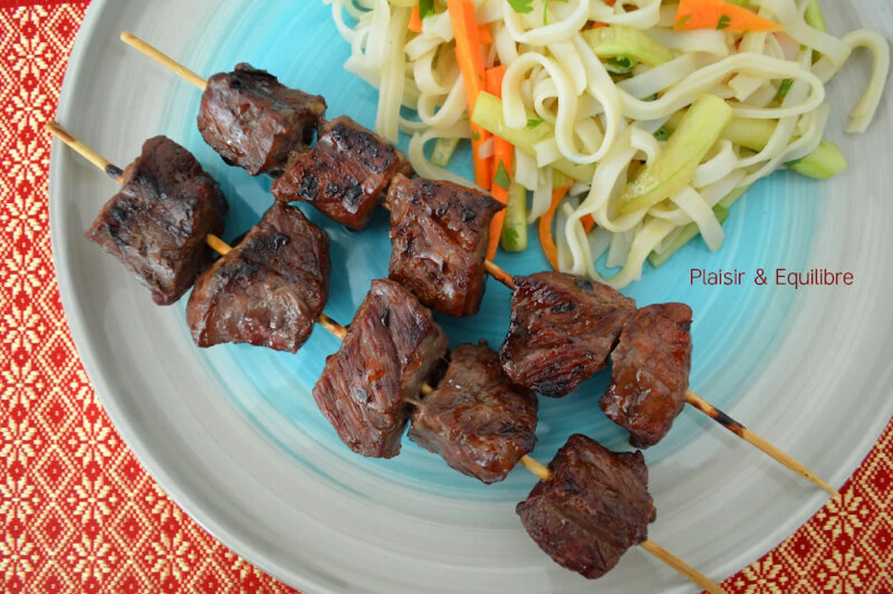 Brochettes de bœuf Teriyaki