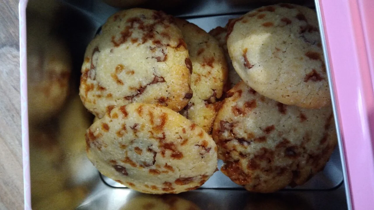 Cookies chocolat caramel et éclats de caramel