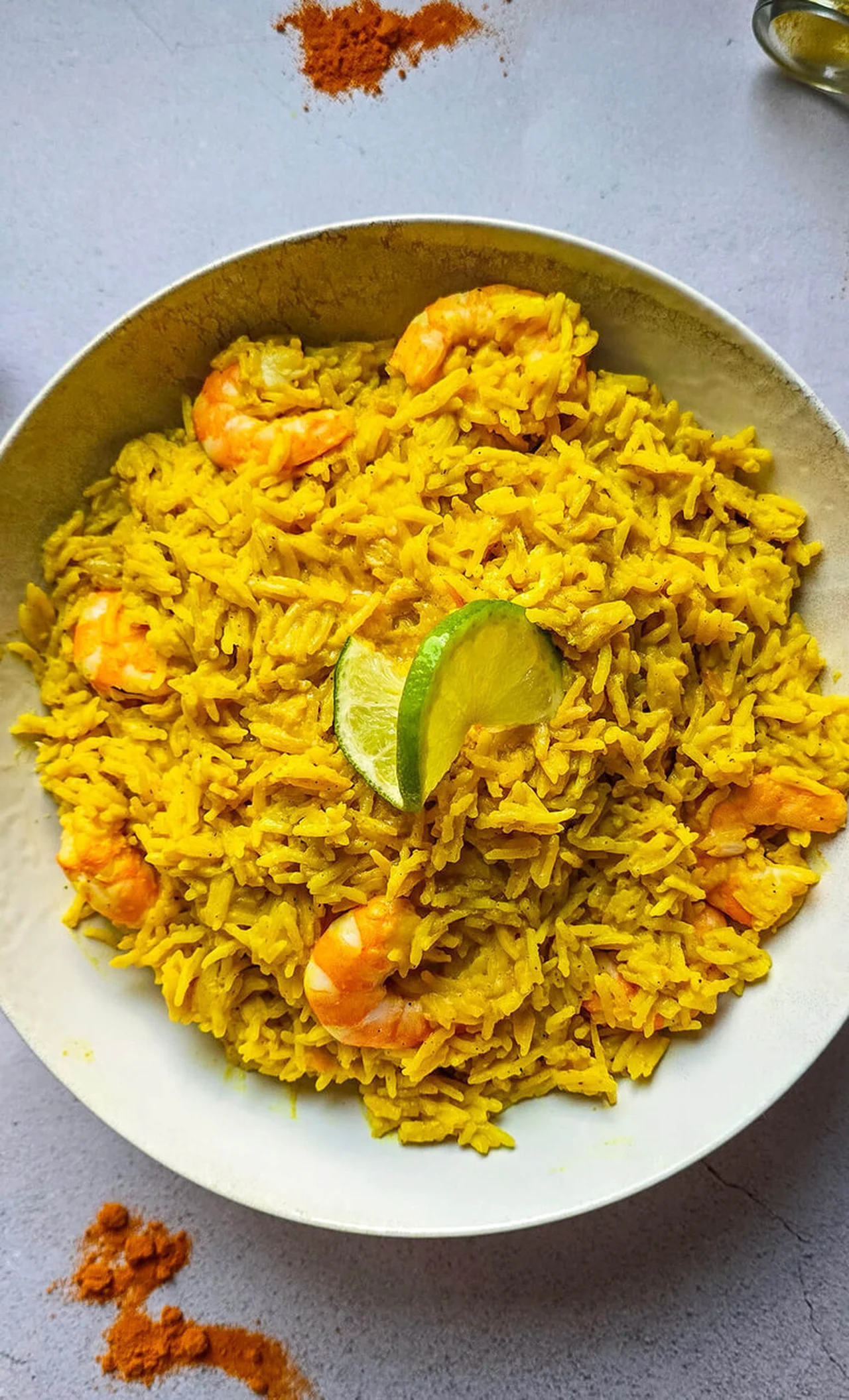 Riz curry coco aux crevettes