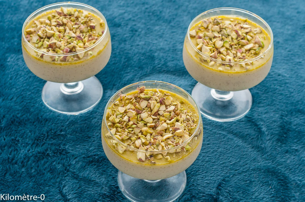 Crème aux oeufs à la pistache