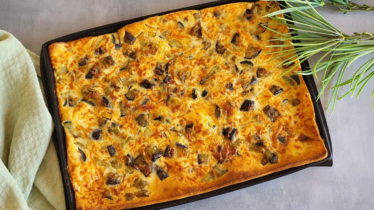 Crêpe géante aux derniers légumes d'été
