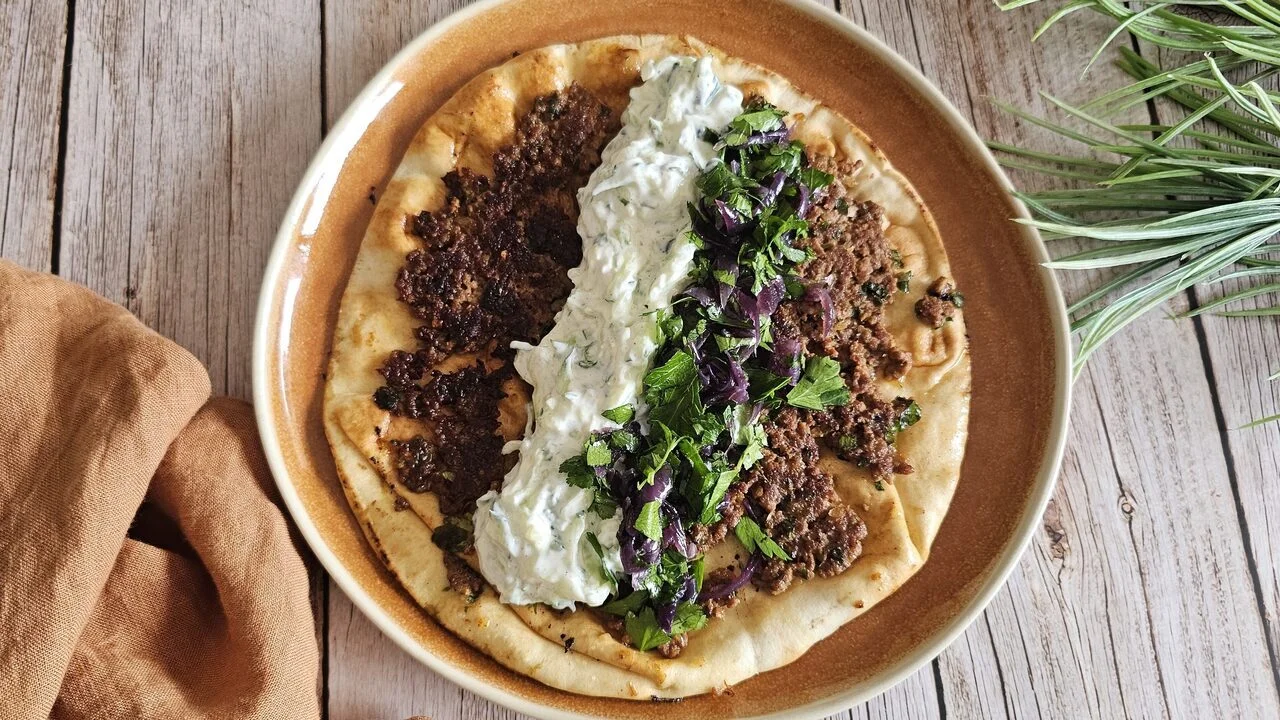 Pain libanais farcis