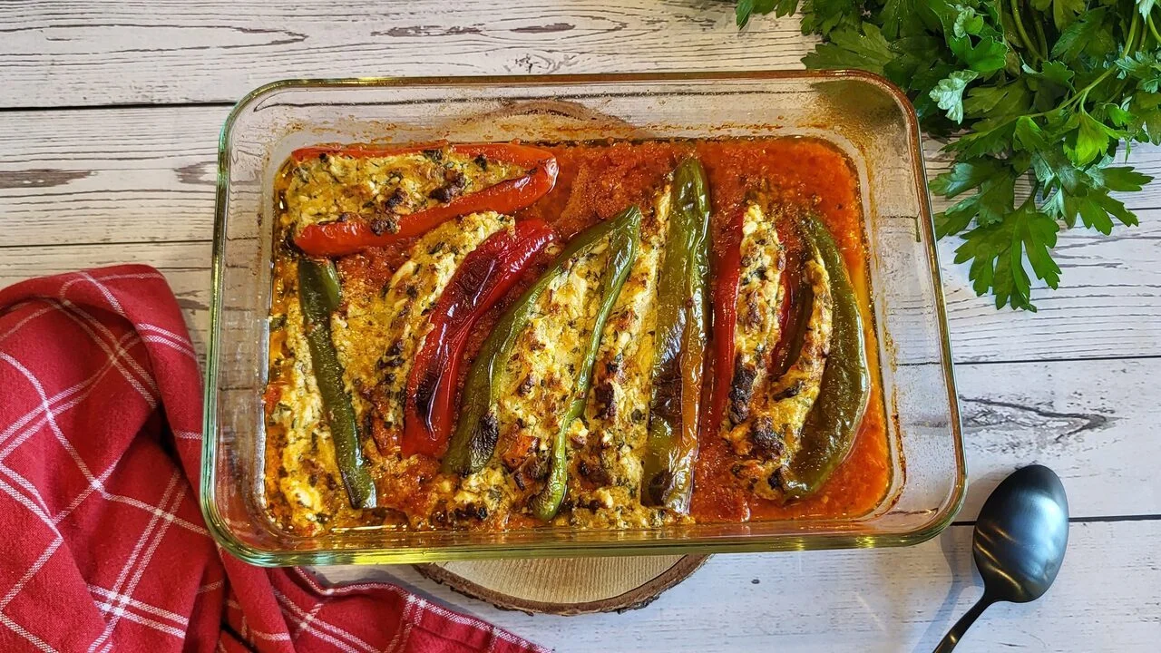 Poivrons farcis à la grecque