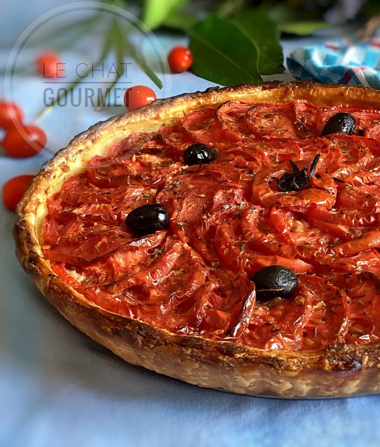 Tarte aux tomates et aux amandes d'Ottolenghi