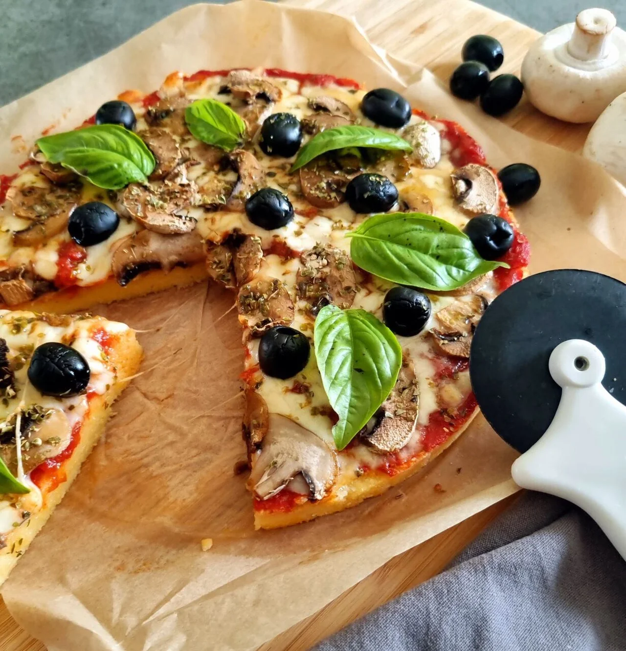 Galette de polenta façon pizza