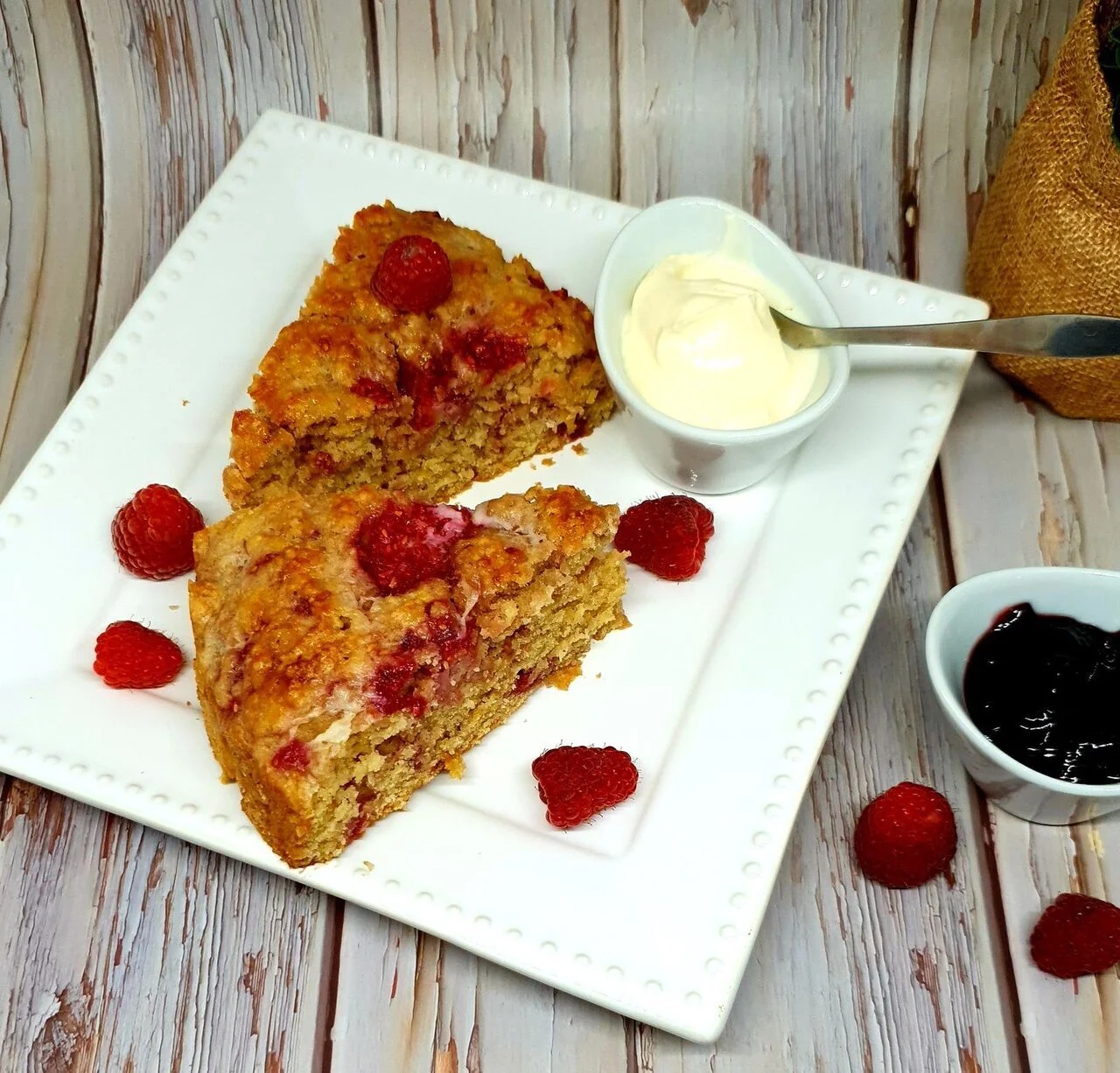 Scones aux framboises