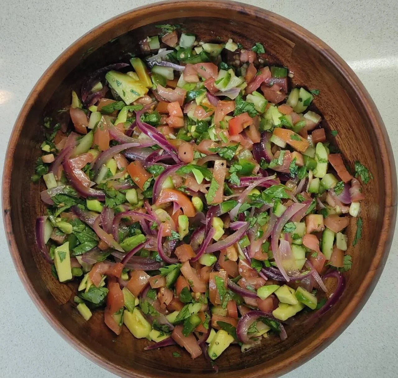 Salade kachumbari africaine