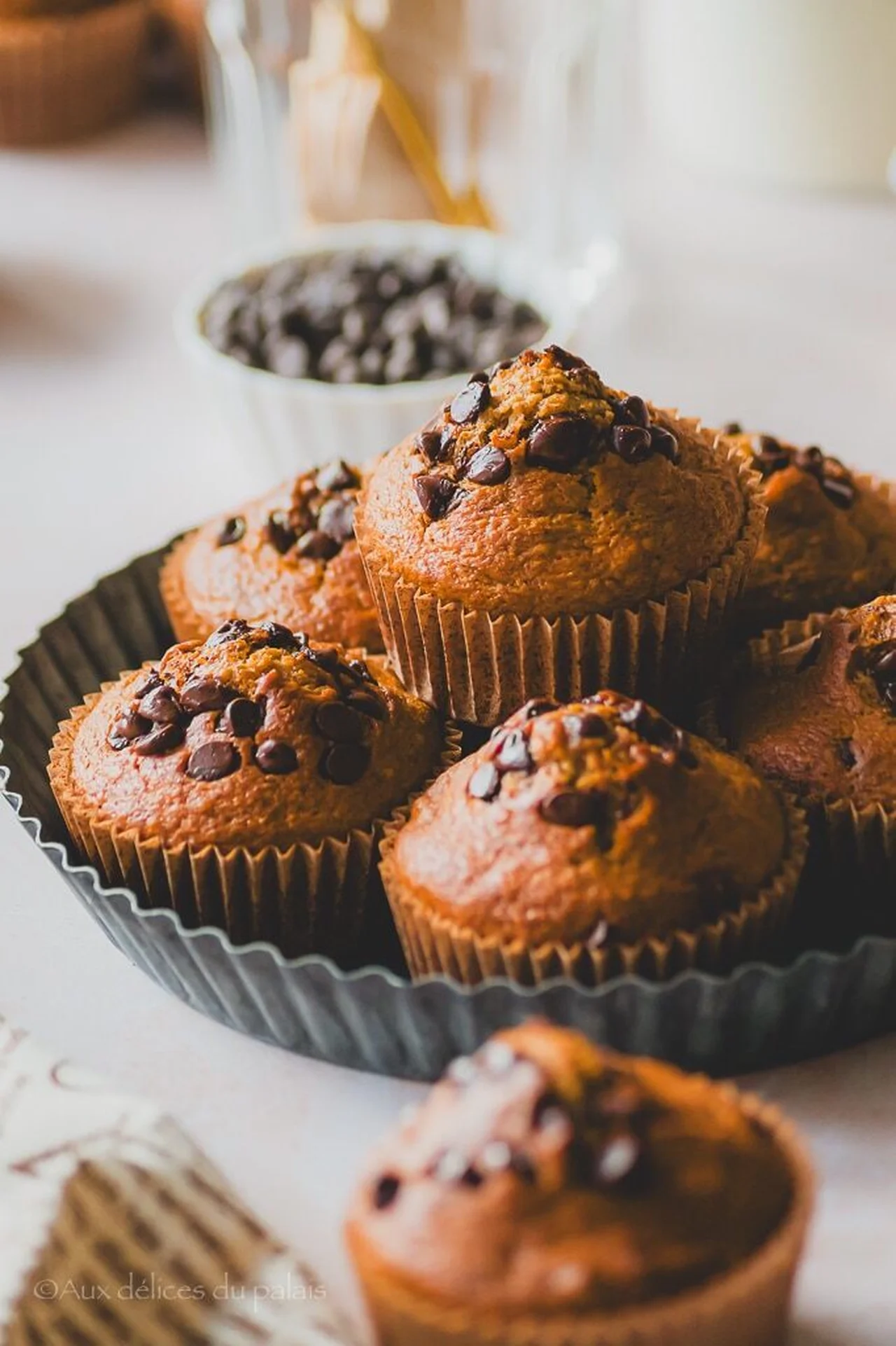 Muffins banane chocolat ultra moelleux