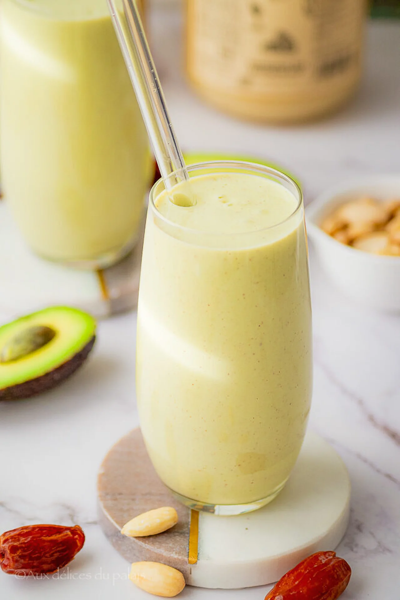 Smoothie avocat, dattes à la marocaine