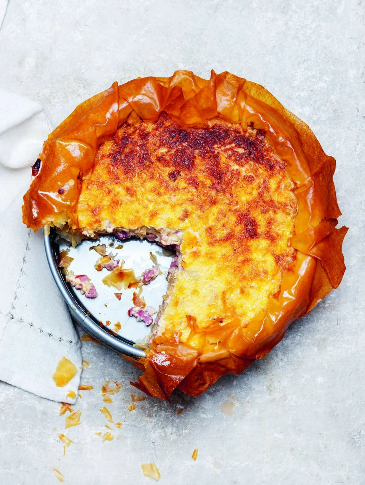 Quiche Lorraine en pâte filo