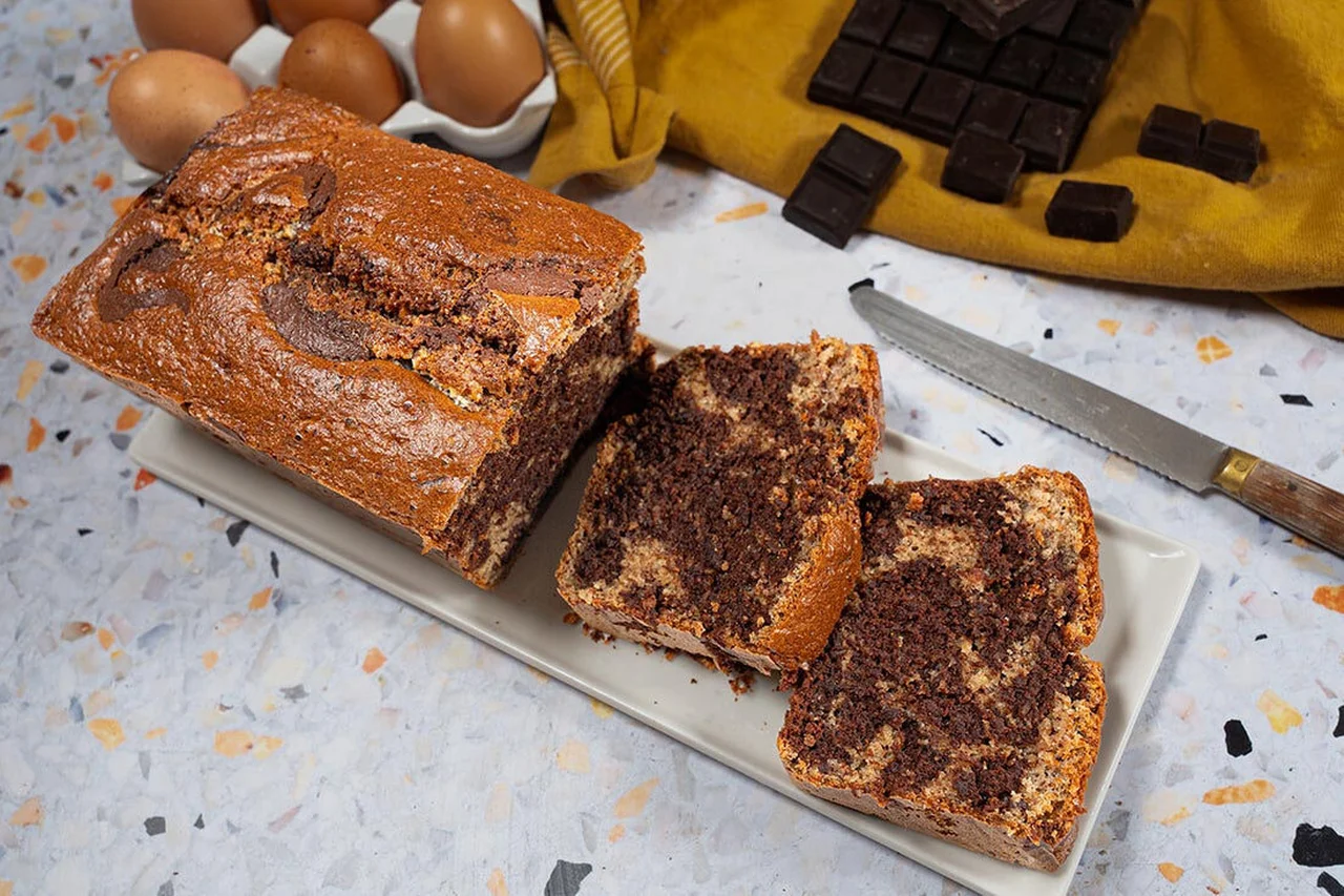 Cake marbré healthy