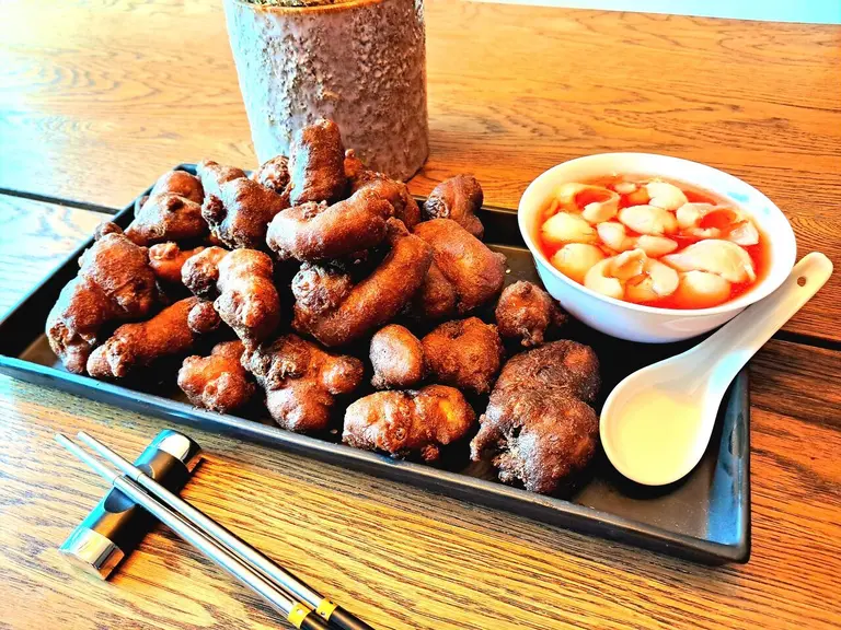 Beignets de poisson sauce aigre-douce