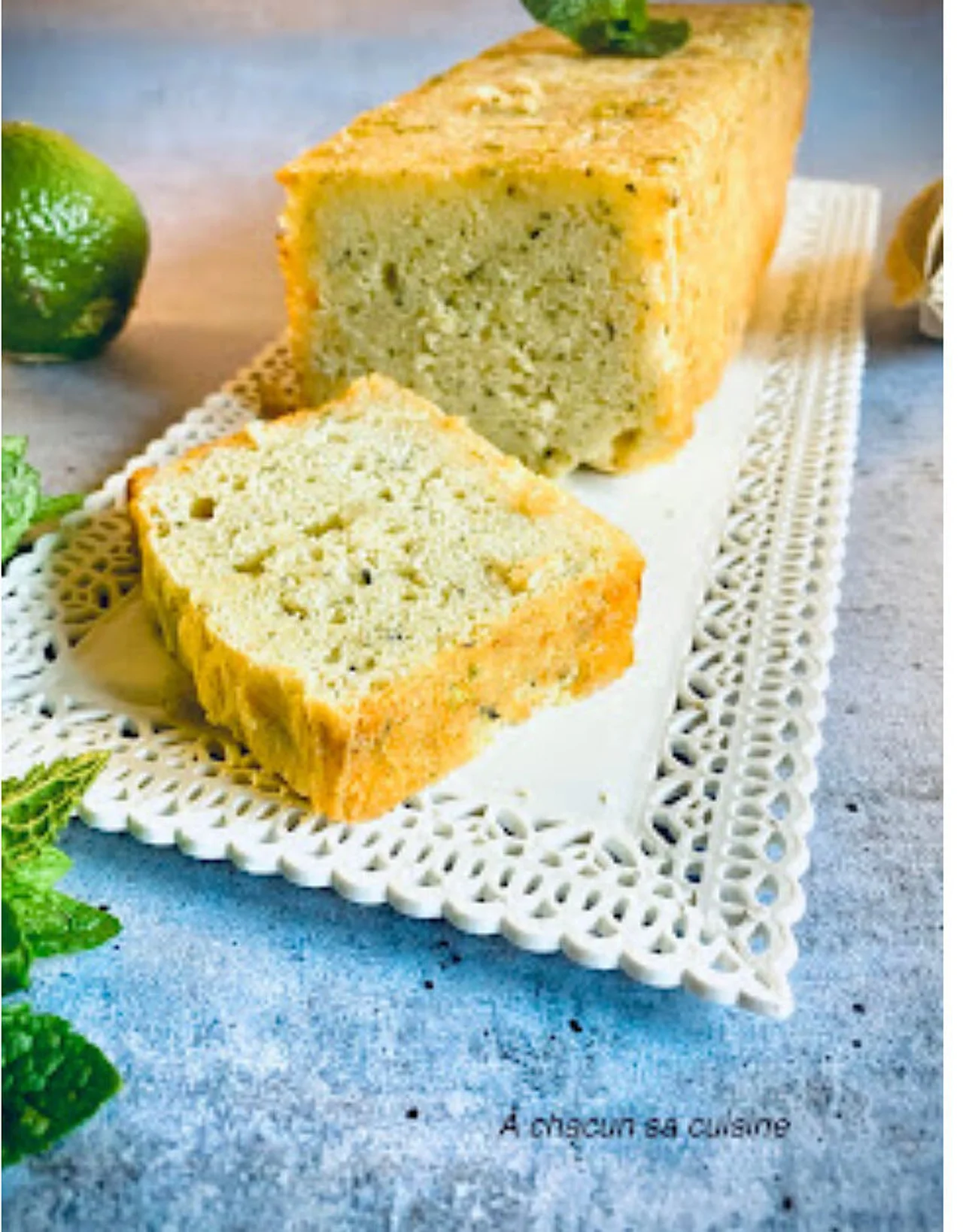 Cake menthe, citron vert de Yann Couvreur