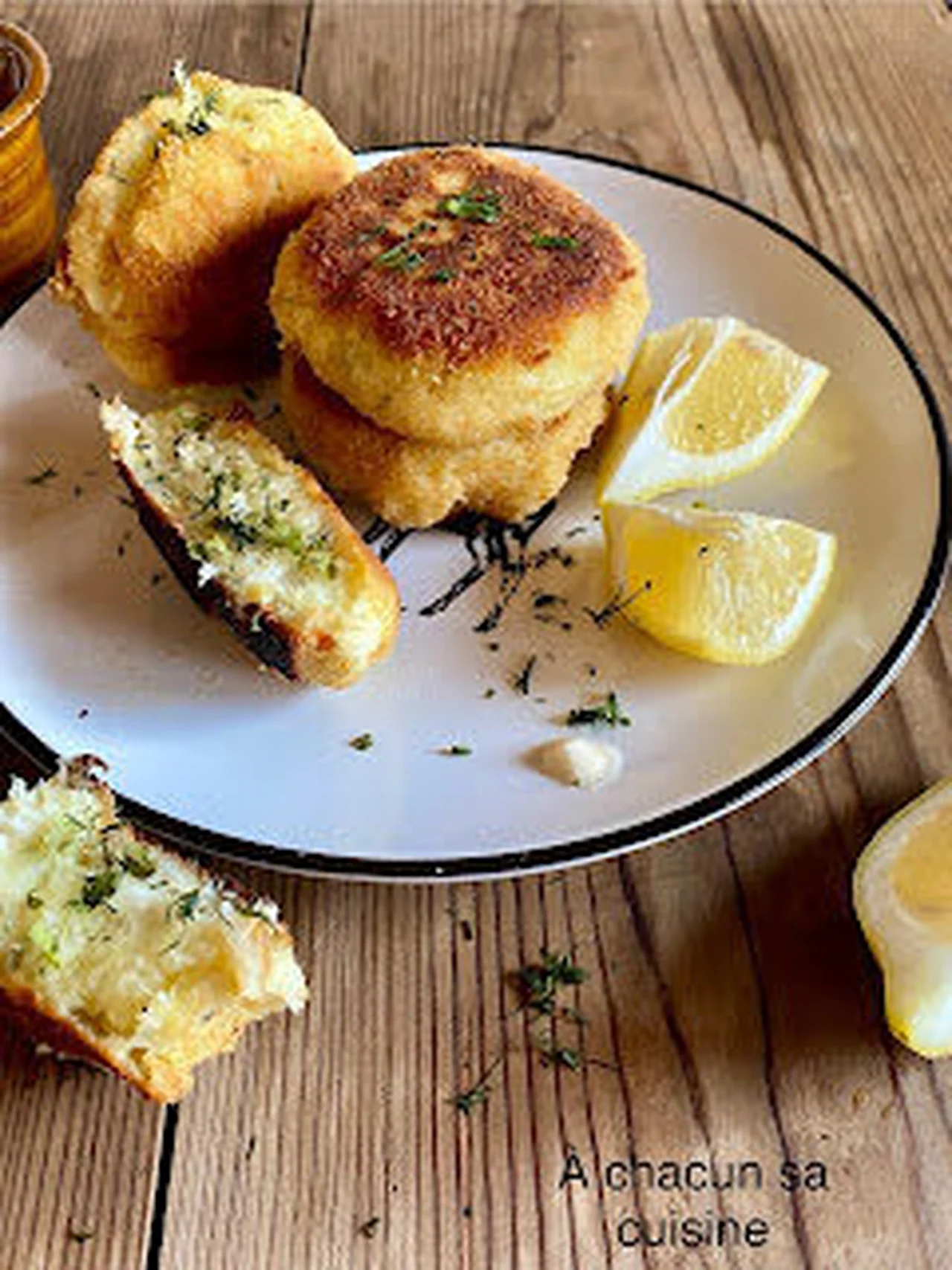 Fish cake aux herbes