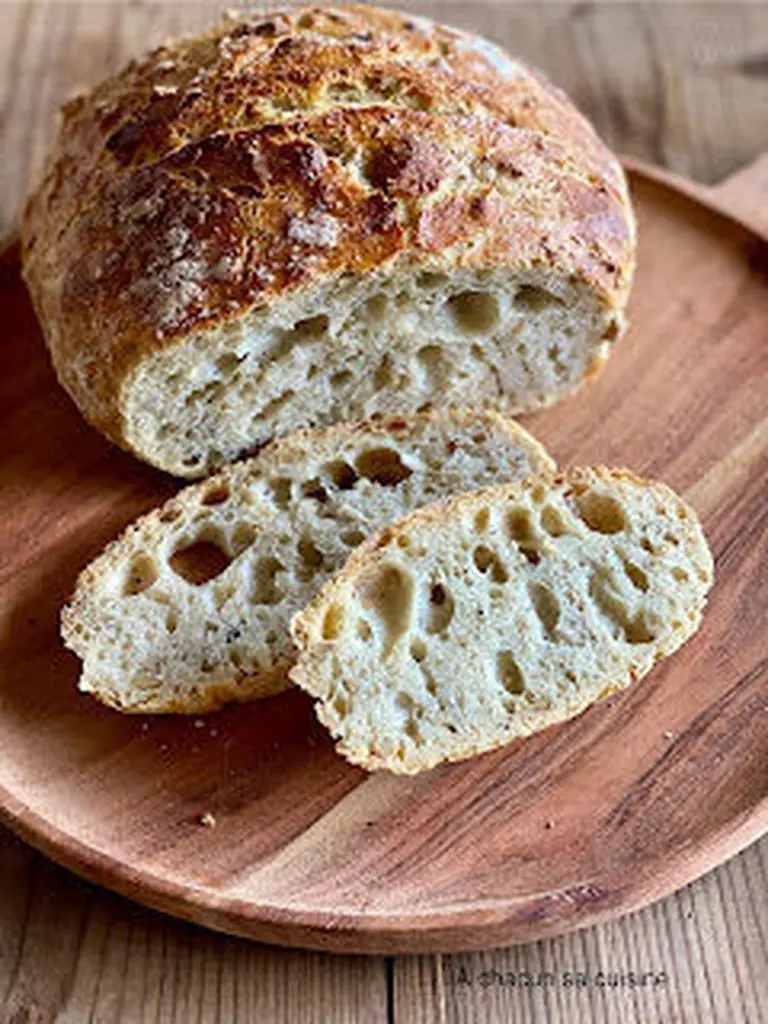 Pain cocotte sans pétrissage