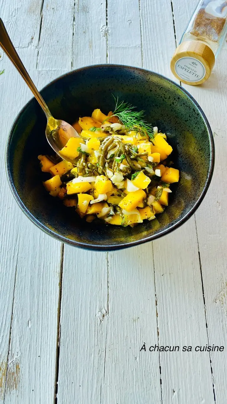 Salsa de mangue à la salicorne