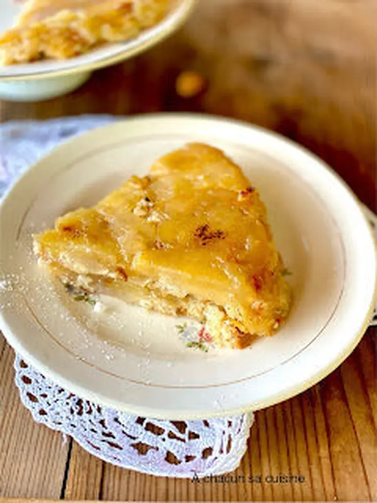 Tarte aux reinettes à l'amaretti