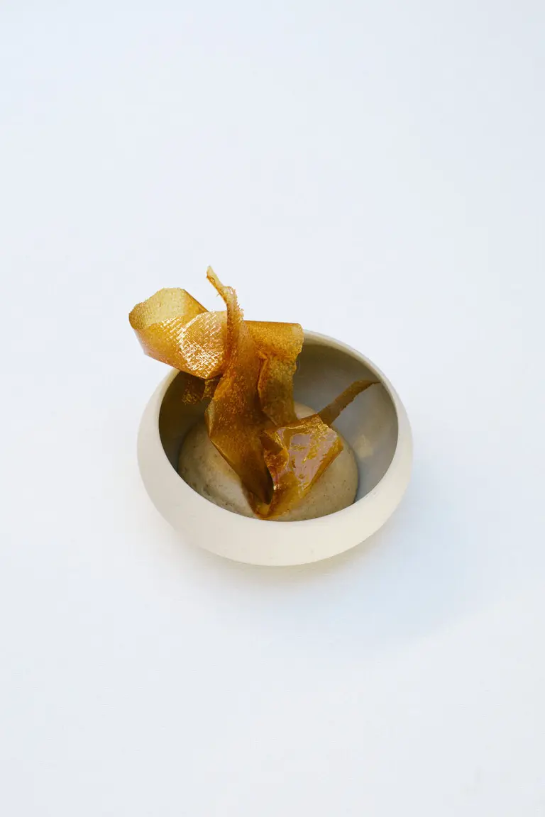 Mise en bouche, pomme acidulée
