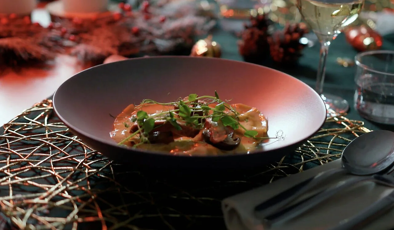 Ravioles d'agneau du Poitou-Charentes et foie gras