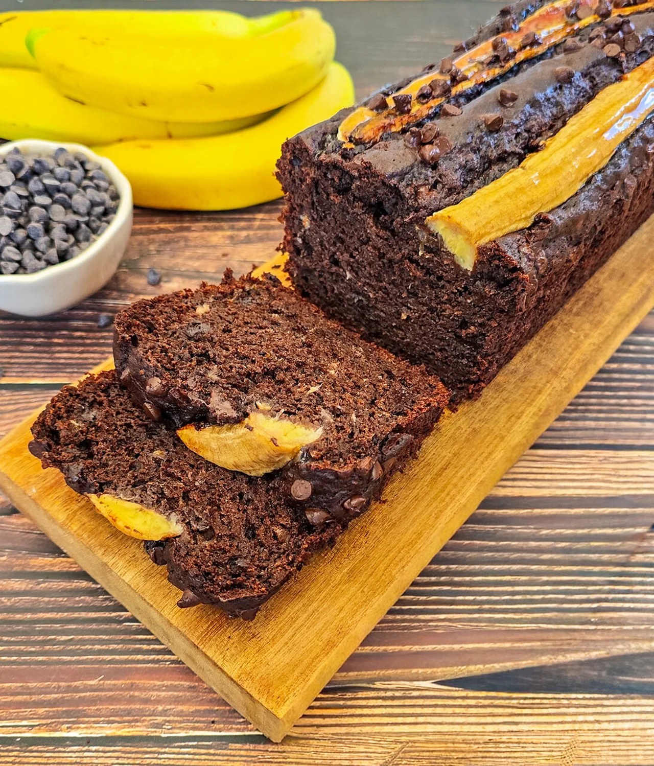 Banana bread tout chocolat