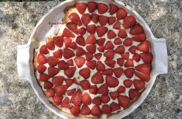 Tarte aux fraises rapide