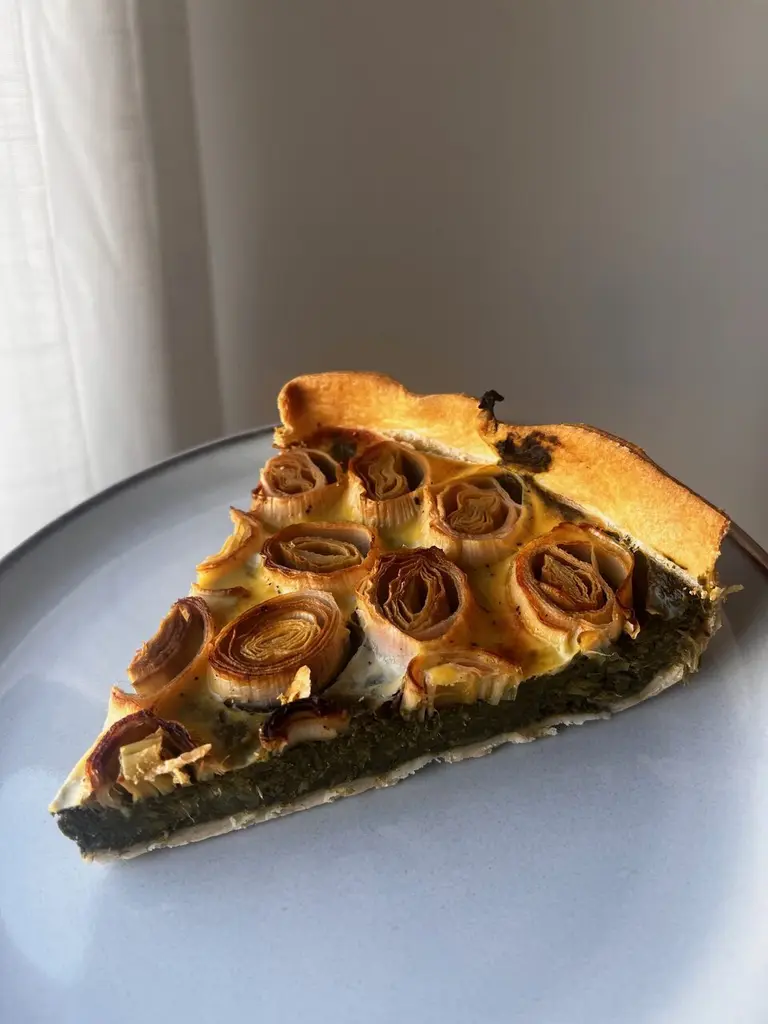Tarte aux poireaux et épinards facile