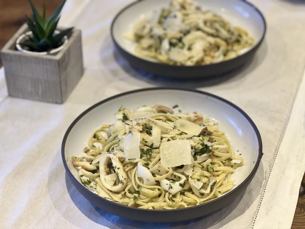Linguines aux calamars