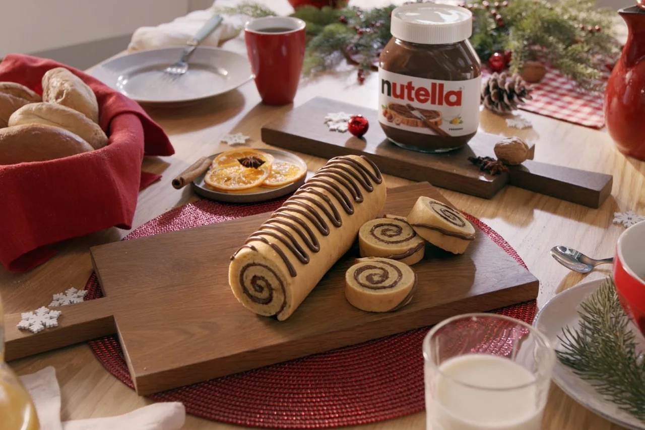 Bûche roulée au Nutella