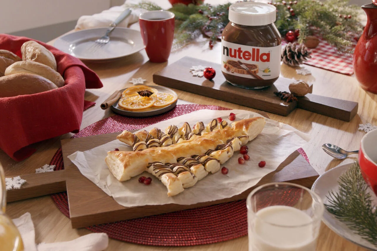 Sapin de noël au Nutella