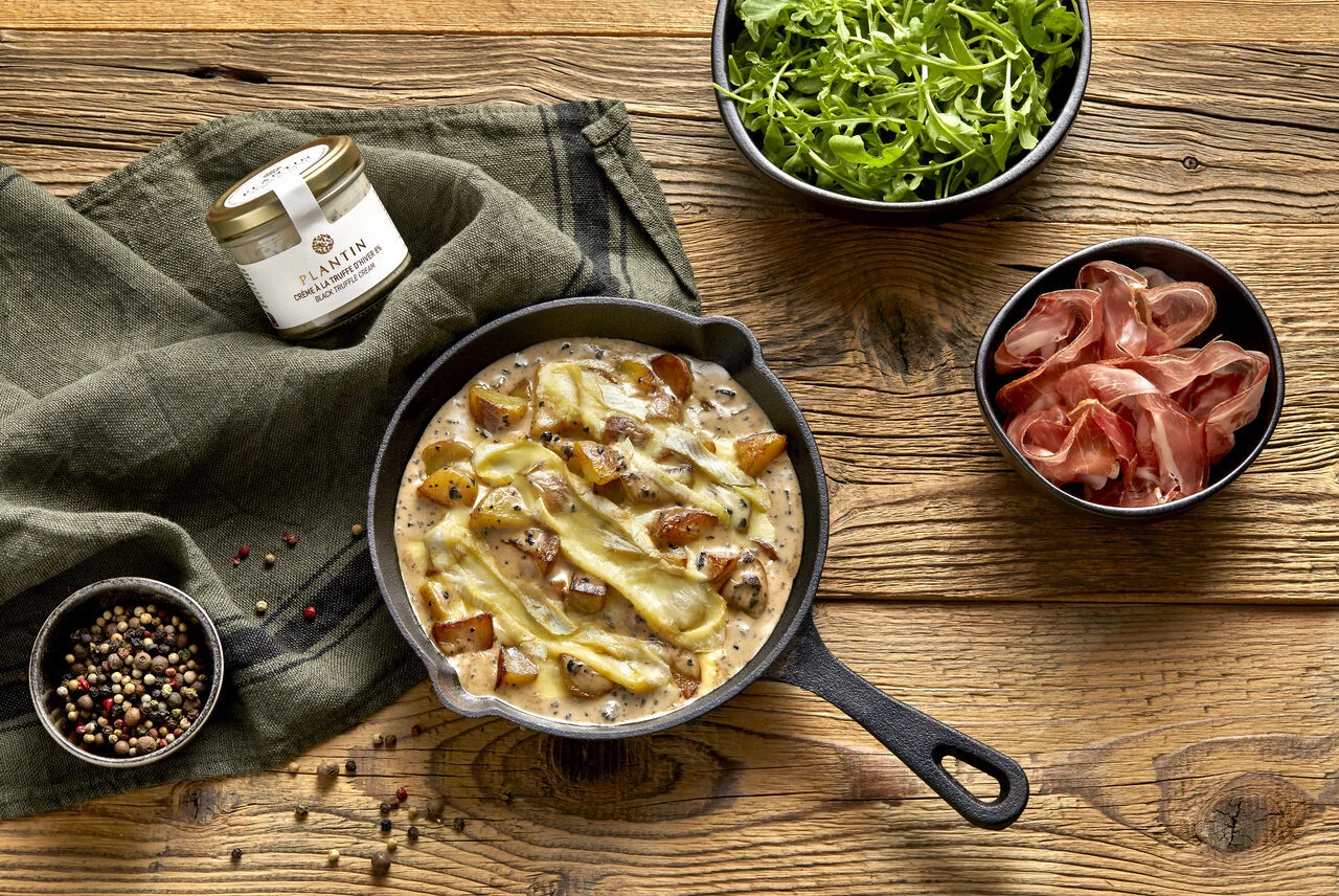 Tartiflette à la crème de truffe d'hiver